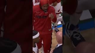 Haslem's Fiery Timeout Clash with Portis Leads to Technical Foul  #shorts #nba