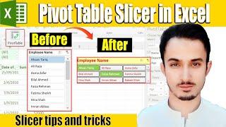 How to Design pivot table Slicers in Excel | Slicer Tips and Tricks | Advance pivot Table