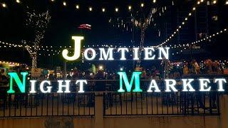 Jomtien Night Market, Pattaya, Thailand (2024) (4K) STREET FOOD TOUR - FULL TOUR