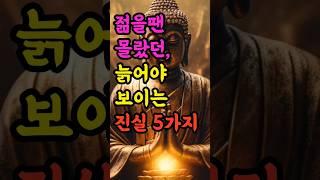 "젊을 땐 몰랐던, 늙어야 보이는 진실 5가지" #부처님말씀 #불교명언 #삶의지혜 #인생조언 #처세술 #감정정화 #불교지혜 #마음공부 #인간관계 #오디오북