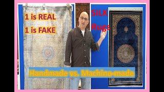 Handmade vs. Machine-Made Silk Carpets: Featuring Jamshidi Qum Persian Rugs