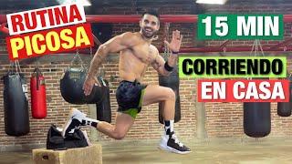 Cardio Intenso Corriendo En Casa (15 MIN) Rutina Hiit Picosa pero Sabrosa