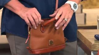 Dooney & Bourke Pebble Leather Bitsy Bag with Jayne Brown