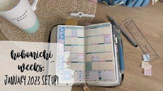 January 2023 Setup In My Hobonichi Weeks!