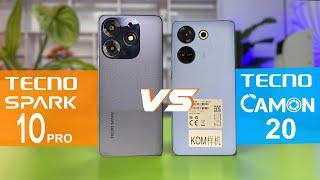 Tecno Camon 20 vs Tecno Spark 10 Pro Comparison