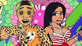 6ix9ine, Nicki Minaj, Murda Beatz - FEFE (CARTOON PARODY)