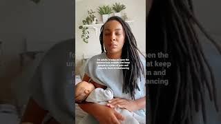 practicing reiki with my newborn son 