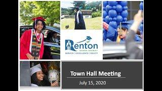 Renton School District 2020-2021 School Building Reopening Plan Virtual Town Hall