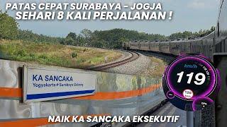 DIMINATI BANYAK MASYARAKAT SEHARI 8 KALI‼️Naik KA Sancaka Eksekutif Kereta Laris Surabaya - Jogja