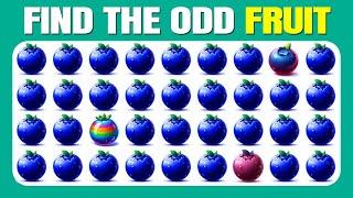 Find the ODD One Out - Fruit Edition | Easy, Medium, Hard - 30 Ultimate Levels| Quizzer Odin