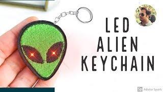 Alien LED keychain || Alien LED Cap || How to make led keychain
