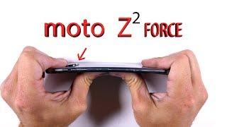 Moto Z2 FORCE Durability Test - Scratch and Bend Test!