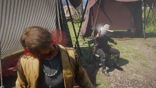 A Secret Camp Encounter if Arthur has the lowest possible Honor