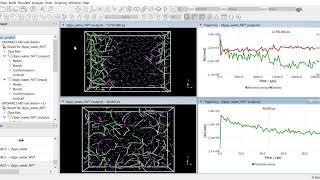 NVT and NPT simulation of bilayer formation with SCIENOMICS MAPS GROMACS plugin