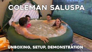 Coleman Bestway SaluSpa Inflatable Hot Tub: Complete Setup and Demo