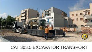 Cat Excavator RoRo Skip Transport