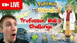 Shiny Living Dex Professor Oak's Challenge | Pokémon Let's Go Pikachu (8/23 Gym 1)