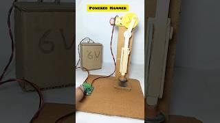 Mini powered hammer - dc motor #motorproject #tech #ytshort