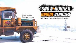 Snowrunner All trucks with Unique Features & Functionality