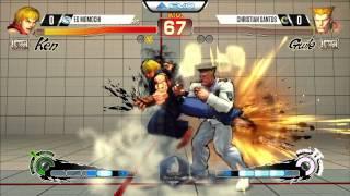 Momochi (Ken) vs Christian Santos (Guile) - EVO 2015 USF4 Pools - 720p/60fps