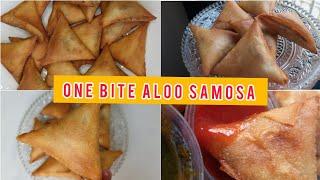 BITE SIZE ALOO SAMOSA || By Naz's Kitchen