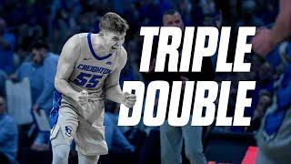 Every Point, Rebound, and Assist from Baylor Scheierman's Triple-Double vs  Georgetown 2/13/24