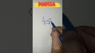 MAHSA | NAME AWESOME SIGNATURE  | TRENDY STYLES