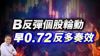 開高量增 B反彈個股輪動 早0.72反多奏效 國家寶藏 林國寶分析師