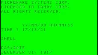 OS-9 UNIX like OS on a Radio Shack TRS-80 Color Computer