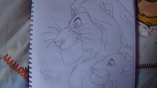 The Lion King | Drawing Mufasa and Sarabi