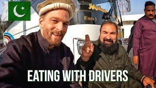 Kind Pakistani Bus Driver Buys Me Lunch! (Drivers' Quarters Food Tour)