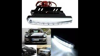 Lampu Fog Mobil 8 LED Lamp Daytime Running Light DRL 6000K 12V 1Pcs Super Terang