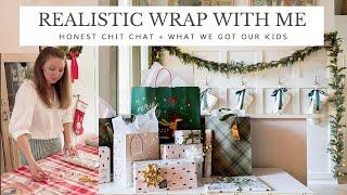 Wrap Christmas Presents With Me |  Gift Ideas + Honest Talk