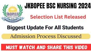 JKBOPEE Bsc Nursing Selection List Released Biggest Update For All Check Complete Details