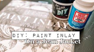 DIY: Paint Inlay on a Jean Jacket