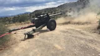 3" Army M5 cannon test fire