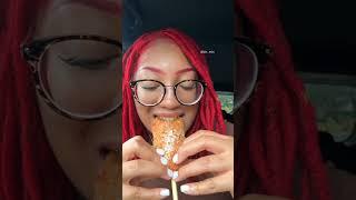 Mochinut asmr mukbang korean corn dog. The flavors were potato, hot cheetos, and original with sugar