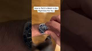 How to tell if a watch is the right size for you #watches #watchbasics #shorts