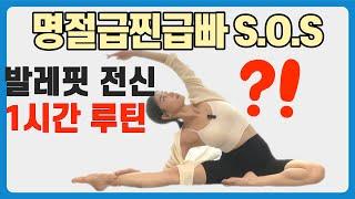 중고급ㅣ추석다이어트 1시간 발레핏 전신운동루틴 60분버전ㅣ한시간ㅣ발레스트레칭 for 취미발레