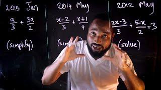 CSEC Maths - Simplifying Algebraic Fractions