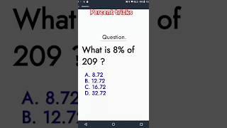 calculate percents in 5 seconds. mathematics tricks. percentage tricks #maths #easylearn