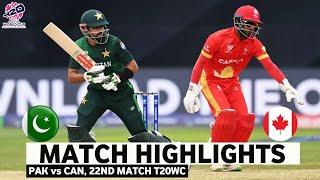 ICC T20 World Cup 2024 | Pakistan vs Canada | Full Highlights 2024 | PAK VS CAN 2024 Highlights