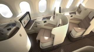 SAUDIA new Boeing 787-9  Dreamliner interior المقصورة الداخلية لطائرة بوينج 9- 787 دريم لاينر