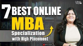 7 Best Online MBA Specialization with high placements in 2024