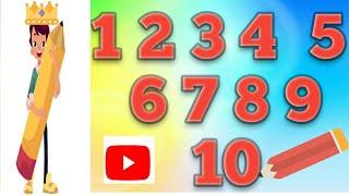 Learn Numbers 1234 ll Counting for Kids ll Numbers Name with Spelling   Little learn bangla