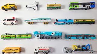 Toy Cars and Truck Collection for toddlers with Tomica minicars | Learn Street Vehicles for Children