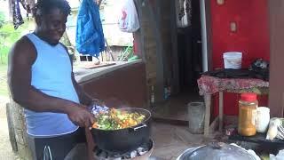 Trelawny back yard cooking part 2, (backyard Cookout With Ghetto Gal