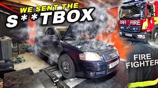 MONSTER TURBO vs S**T BOX.. and this happened