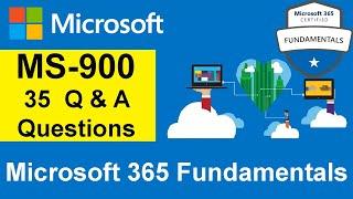 MS-900 Exam Practice Questions | Microsoft 365 Fundamentals | Q & A with Explanations