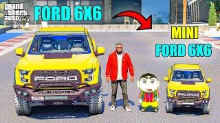 Franklin 6x6 Ford VS Shinchan Mini 6x6 Ford in GTA 5 | JNK GAMER